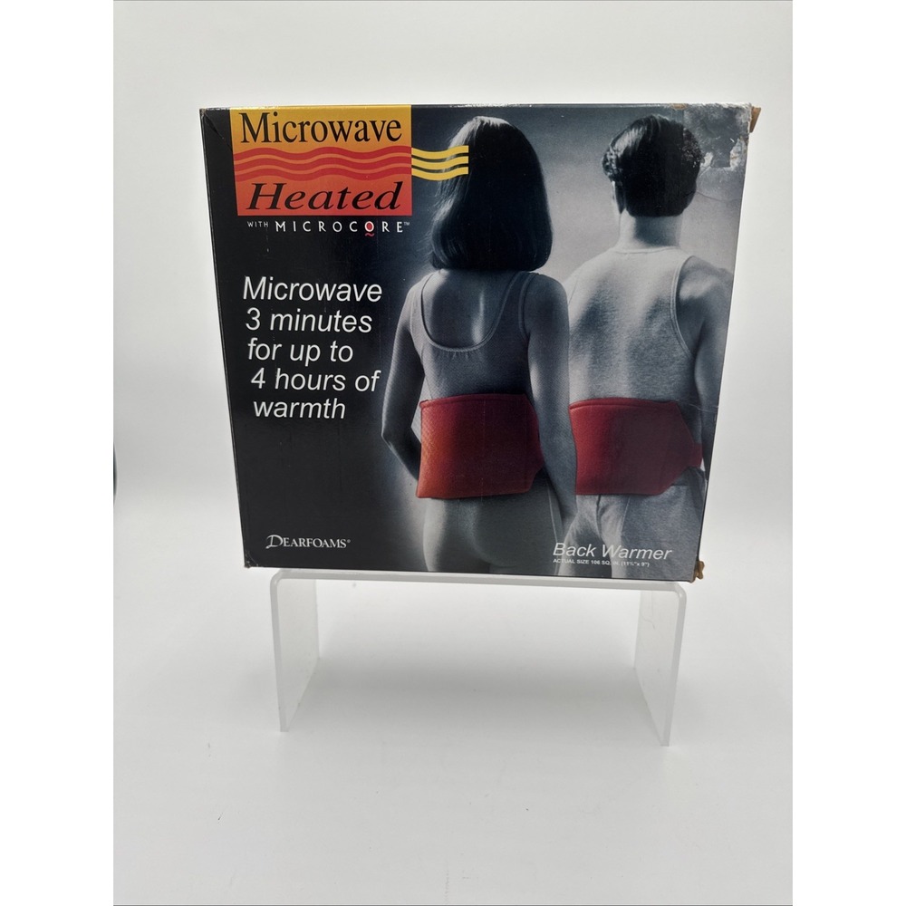 DEARFOAMS Vintage‎ 1994 Microwave Heated Back Warmer Comfort Wrap